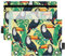 GAIREG Toucans Palm Zipper Pouch for 3 Ring Binder Pencil Pouch with Grommets 2 Pack
