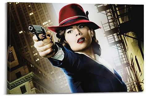 VZRSQZK Filmposter Agent Carter, dekoratives Gemälde, Leinwand-Wandposter und Kunstdruck, modernes Familienschlafzimmer-Dekor-Poster, 60 x 90 cm