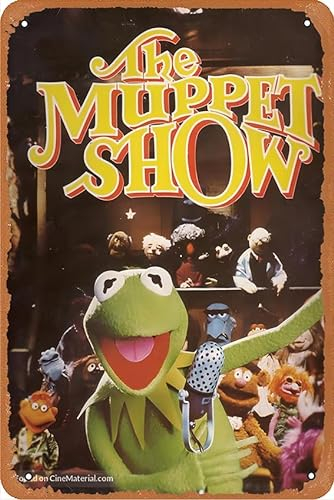The Muppet Show 1976 Metallschild Retro Blechschild Wanddekoration 30,5 x 20,3 cm Filmposter Vintage Look