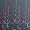 36 Stück Hot Pink Hängende Wirbel Dekorationen Ombre Rosa Weiß Filz Wirbel Luftschlangen Spirale Decke Dekoration Girlande für Geburtstag Junggesellinnenabschied Hochzeit Brautdusche Verlobung Rosa