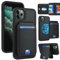 Zouzt for iPhone 11 Pro Detachable 2 in 1 Wallet Case with Card Holder for Magsafe, Magnetic PU Leather Flip Credit Slot Protective Phone Cover Women Men for iPhone 11 Pro 5.8 Inch - Black