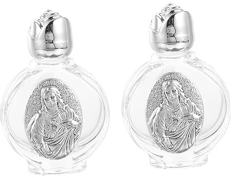 LIFKOME 2 Piezas Botella De Agua En Relieve De Aleación De Cristal Rosa Recipiente De Agua Botellas Decorativas Decantador De Agua Cruzar Viajar Vidrio