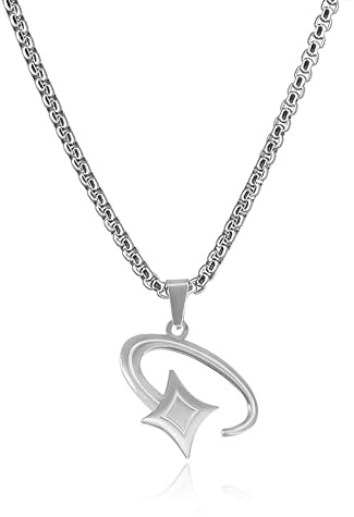 JVillion Sternschnuppen Halskette Herren modernes Design minimalistische Kette Streetwear Schmuck elegante Silberkette Geschenkidee Männer