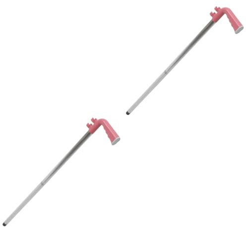 Ciieeo 2pcs Broom Handle Broom Stick Replacement for Floor Cleaning and Sweeping Plastic Material for Home Cleaning Tasks Random Color