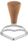 1 Stück Ravioli-Ausstecher-Form Mit Holzgriff, Ravioli Maker-Stempel, Geriffelte Rand-Plätzchenform, Edelstahl-Metall-Ausstecher, Quadrat, Herz, Dreieck, Kreisformen