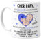 Cupdarling® Mug Futur Papy Personnalisé - Cher Papy Cette Fête Des Pères Je Suis Encore Dans Le Ventre De Maman - Tasse Cadeau Grand-Père Papi - Cadeau Fête Des Grand-Pères - 330 mL Céramique