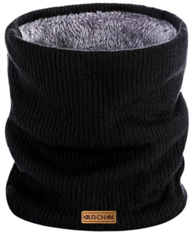 DARCHEN Neck Warmer, Neck Gaiter For Men Women, Winter Face Scarf Fleece Covering Mask, Thick Windproof Scarves Ski Winter Outdoor Activities [1 or 2 Pack]