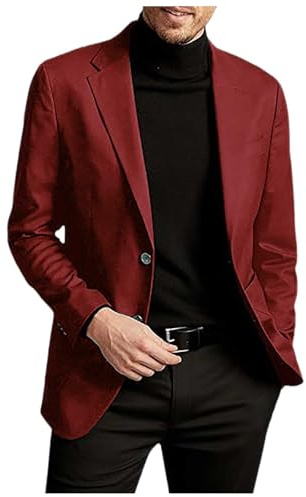 Foweknow Veste homme sportive à la mode Veste de costume unie Business Veste décontractée Regular Quotidienne Veste de travail classique Outdoor Veste de survêtement polyvalente Simplicité Veste de