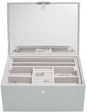 Stackers Pebble Grey Luxury Classic Jewellery Box