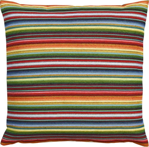Sander Kissenhülle Strip bunt Größe 40x40 cm