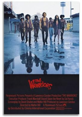 LUEXUHEY Filmposter The Warriors auf Leinwand, Kunstdrucke für Wohnzimmer, Schlafzimmer, moderne Heimdekoration, Geschenk, 40 x 60 cm, ungerahmter Stil