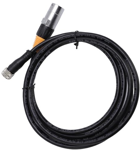 HEEPDD Cavo Ethernet Silicone Ad Alta velocità Network Heavy Duty Lan Casco Patch da RJ45 a M12-5p Female Flat Internet Flat Internet per Modem Router Gaming (5 metri)