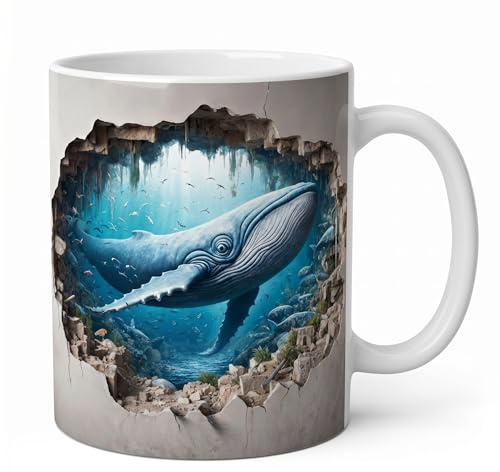 Shopi Zone Keramiktasse – Blauwal im Meer