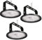 JBdusn UFO Projecteur LED Industriel 100W, 3pcs High Bay Eclairage Atelier avec Support UFO Lampe Atelier 6500K, IP65 Étanche Éclairage de Plafond LED pour Garage Entrepôt Atelier Sous-sol Usine