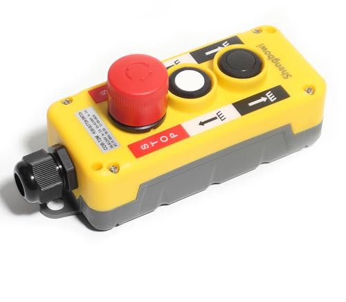 Shengbowi Industrial Remote Control Push Button Switch Crane Truck Lift Controller Waterproof Button Box Momentary Up Down Arrow Switch Self Hoist Roller Door