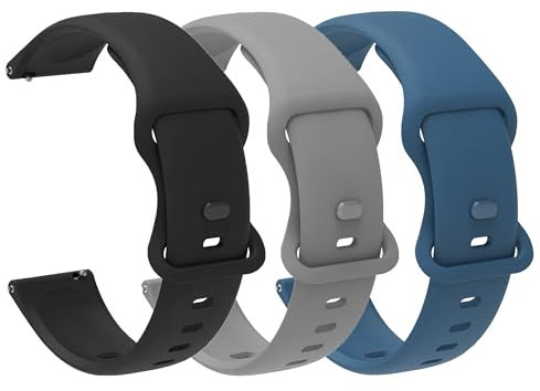 Lamshaw Compatible avec ICE Watch Bracelet pour Femme Homme, Bracelet de Montre en Silicone pour Ice Smart Junior 2.0/3.0,Ice Smart/Ice Smart 2.0/Ice Smart 3.0 (3 Packs-Les hommes, 22mm)