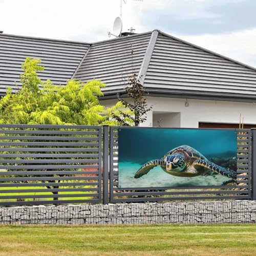 Willkommens-Party-Banner Party Fotografie Hintergründe Foto Hintergrund Unterwasser Tauchen Meer Schildkröte Türschild Hängendes Banner Flagge Wandbehang Dekor Willkommen Veranda Schild Party