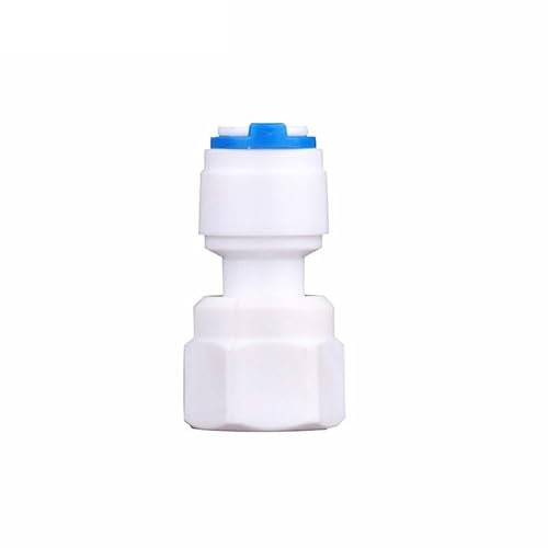 LEFTART Raccord de Tuyau for système d'eau par Osmose Inverse (diamètre extérieur : 6,35 mm), raccord Rapide for Tuyau en Plastique à Filetage Femelle(3/8)