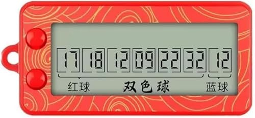 Ymhapp Red Fortune Lottery Machine Selettore di numeri elettronici Generatore di numeri casuali portatile Set di bingo Piccolo selettore di numeri portatile Macchina per la raccolta di numeri