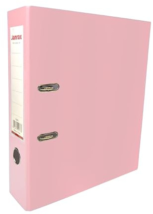 Classeur à levier A4 rose pastel Janrax