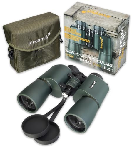 Levenhuk New Sherman PRO 16x50 Fernglas für Erwachsene – Kompakt, Leicht | Professionell, Wasserdicht, mit BaK4-Prismen & FMC-Linsen, Ideal für Vogelbeobachtung, Jagd, Wandern & Konzerte