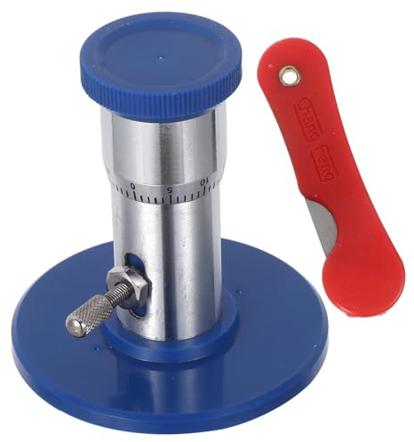 STOBAZA Microtome Biologique Manuel pour Préparation D'échantillons Végétaux en Métal Argenté Outil Pédagogique Précis Couleur Aléatoire pour Classes de Sciences Scolaires