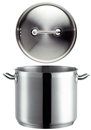 Mäser 926099 Professional I Gemüsetopf mit Deckel, Ø 24cm, Edelstahl 18/10, silber (1 Stück)