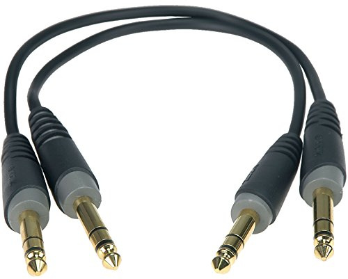 Klotz Patchkabel TRS Stecker/Stecker, 60 cm, 2 Stück