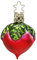 Christbaumschmuck Radieschen 5cm mundgeblasenes Glas handbemalt - Weihnachtsbaumschmuck Rettich Rot - Weihnachtsdeko Anhänger Essen bayrisch - Weihnachtskugeln & Glasfiguren Bayern Deko Gemüse