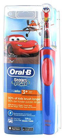 Braun Oral-B Stages Power (Cars) Elektrische Zahnbürste, blau