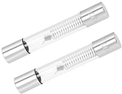 sourcing map Microwave Oven Cartridge Fuses 0.6A DC 5000V 6x40mm Slow Blow Glass 2pcs