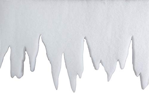 Riffelmacher 68560 - Dekoration Eiszapfengirlande Eiszapfen Dekogirlande - Weihnachten und Basteln 1 Meter