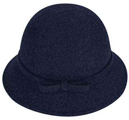 Wintermütze Damen Mädchen Filzmütze Kunstwolle Fischerhut Klassischer Schlapphut Glockenhut Herbst Winter Eimer Hut Fedora Hut Frauen Casual Hut Einfarbige Damenmütze Warme Kappe für Outdoor Freizeit