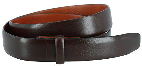 Trafalgar Cortina Herren-Leder-Gürtelband, 30 mm - Braun - 32