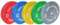 KEFL Sports Olympic Bumper Plate Colour Coded Pairs for Weight Lifting, Strength Training, Multi Gym, 5kg-25kg Pairs (10kg)