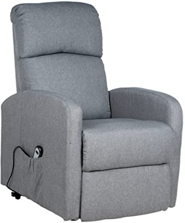 Gremium Poltrona Relax Elettrica Con Sistema Alzapersona, Reclinabile a Letto E Seduta Ergonomica In Tessuto Per Arredo Salotto, Soggiorno e Ufficio