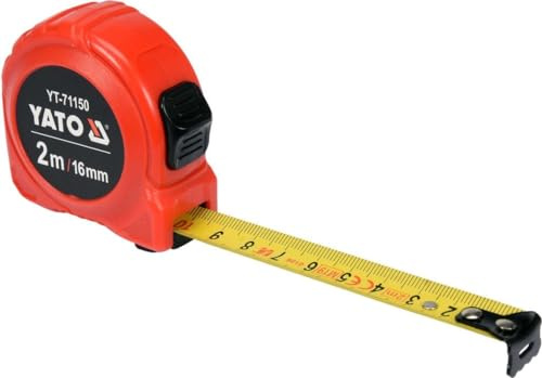 YATO YT-71150 Maßband 16mm Kunststoff 2m 76g