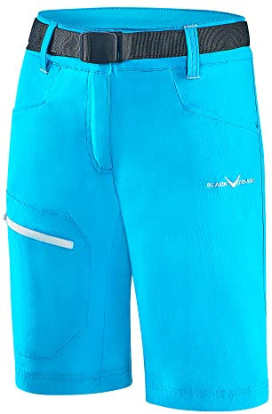 Black Crevice Damen Trekking Shorts, Hawaiian Ocean/White, 44