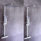 Dusche mit Thermostat Brausegarnitur Regenduschkopf mit Handbrause Regenbrause Duschsystem Duscharmatur Duschsäule Regendusche Duschset Verstellbarer Brausestangenkopf 40x40cm