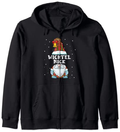 Wichtel Nick Partnerlook Vornamen Weihnachtsoutfit Kapuzenjacke