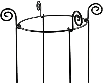 Hirsch Terracotta Staudenhalter rund Ø 40cm Höhe 90cm Vollmaterial stabil Rankhilfe Pflanzenstütze