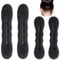 CUHZA 4 Stück Magischer Haarknoten, Hair Bun Maker Upgraded Haarhalter Schwamm Clips Haar Styling Donut Brötchen Haar Twist Lockenwickler Donut Tools, 2 Große und 2 Kleine （Schwarz）