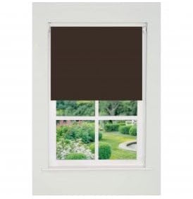 Plain Straight Edge Daylight Roller Blind (165cm Drop) 70cm Cocoa
