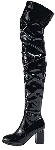 Stivali Donna Stivali da Moto Stivali Estivi Donna con Tacco Sandali con Plateau Stivali Alti Donna Neri Scarpe Donna Invernali Eleganti Ciabatte Eleganti Basse Estive Nero 41