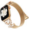 KADES Boucle milanaise compatible avec les bracelets Apple Watch 42 mm (série 10) 40 mm, 41 mm, 38 mm, bracelet magnétique en maille pour femme pour iWatch SE Series 10/9/8/7/6/5/4/3/2/1, or rose