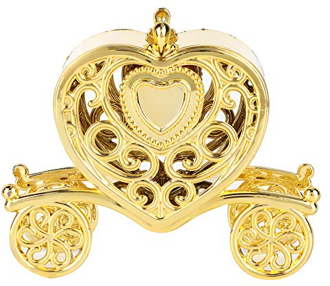 VIFERR Geschenkbox Hochzeit, 12 Stück Süßigkeiten Boxen Herzförmige Gastgeschenk Box Geschenkbox Candy Box Schokolade Schachtel Geschenkbox für Hochzeit Geburtstag Party (Gold)