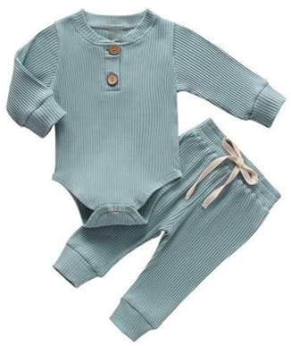 Uwdiohq Tages Angebote Sale Langärmliger, einfarbiger, gestreifter Strick-Top-Krabbelhosenanzug für für Mädchen im von 0 bis 4 Jahren Baby Gewand Mädchen Neugeboren K Meine Bestellungen Anzeigen 24