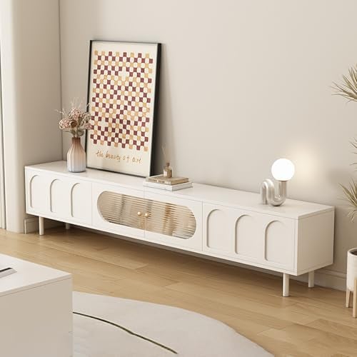 HOLGVE Mobile Porta TV, Mobiletto TV in Legno, Mobile Televisore, per Soggiorno, Camera da Letto,Centro di Intrattenimento Moderno(180cm/70.8in)