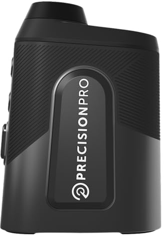 Precision Pro Titan Golf Range Finder with Slope Switch- Premium Laser Rangefinder -Waterproof - Golf Cart Magnet, Slope, 6X, Flag Lock w Pulse, 900+ Yard Range Laser Golf Rangefinder