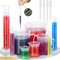 moveland Upgraded Plastic Graduated Cylinder and Plastic Beakers Set - Graduated Cylinder 10ml 25ml 50ml 100ml, Beakers 50ml 100ml 250ml 500ml 1000ml, 5 Pcs Pipettes, Ideal for DIY and Science Lab